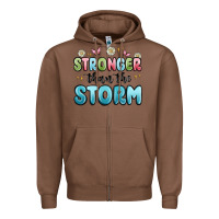 Chestnut stronger than the storm Zipper Hoodie - MaliasSmallBusiness