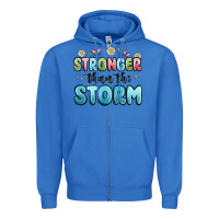 True Royal stronger than the storm Zipper Hoodie - MaliasSmallBusiness