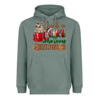 Sage just a girl who loves christmas Heavyweight Hoodie - BundleAndBundleShop