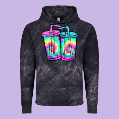 Tie Dye Loaded Tea Vintage Hoodie Designed By Jahusdesignshop