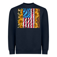 American Realistic Flag Heavyweight Sweatshirt | Teevron