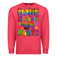 Cardinal love is about hearts not parts Premium Sweatshirt - LillyAllenDesigns