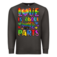 Smoke love is about hearts not parts Premium Sweatshirt - LillyAllenDesigns
