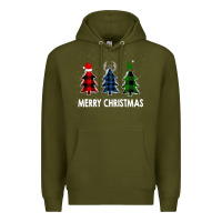 Army Green Merry Christmas Premium Hoodie - Bettercallsaul