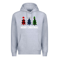 Heather Grey Merry Christmas Premium Hoodie - Bettercallsaul