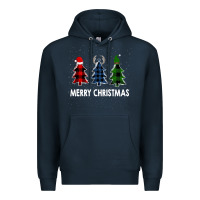 Navy Merry Christmas Premium Hoodie - Bettercallsaul