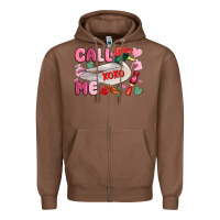 Chestnut call me valentine mallard duck Zipper Hoodie - MaliasSmallBusiness