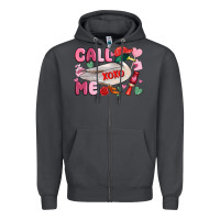 Smoke call me valentine mallard duck Zipper Hoodie - MaliasSmallBusiness