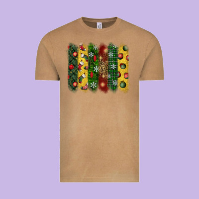 Christmas Brushstroke Vintage Tee Designed By Bundleandbundleshop