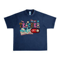 Navy teacher mode off Urban Heavy Tee - AdoDesignShop