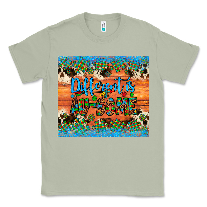 Different Is Au Some Autism Awareness Cowhide Leopard Tumbler Classic Tee by Artiststas | Teevron