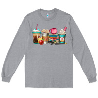 Heather Grey teacher fuel coffee cups Long Sleeve Tee - Jasminsmagicworld