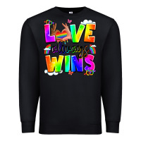 Black love always wins Premium Sweatshirt - LillyAllenDesigns