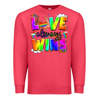 Cardinal love always wins Premium Sweatshirt - LillyAllenDesigns