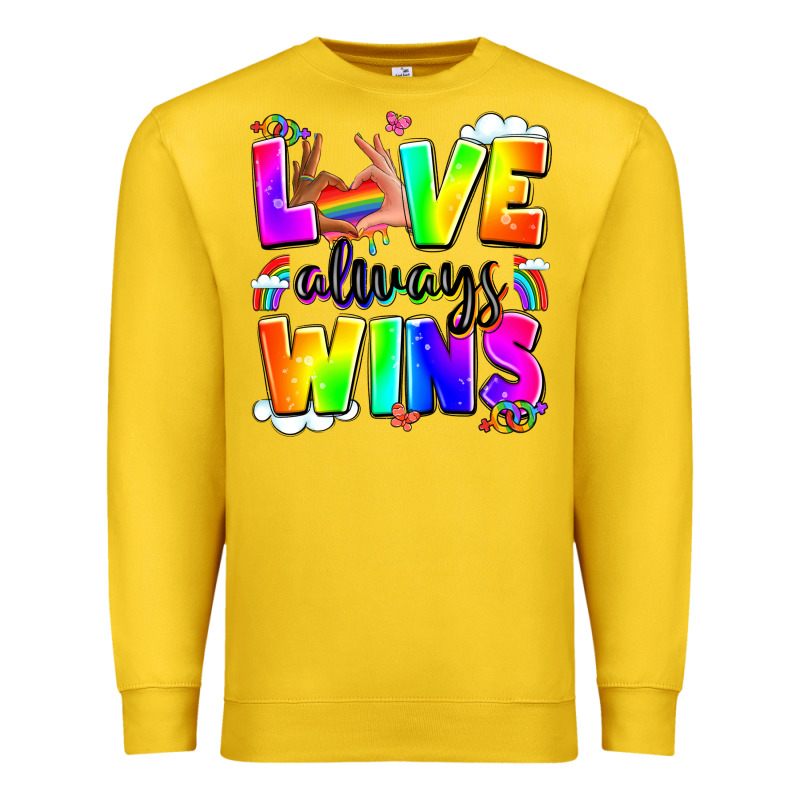 Love Always Wins Premium Sweatshirt by LillyAllenDesigns | Teevron