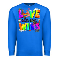 True Royal love always wins Premium Sweatshirt - LillyAllenDesigns
