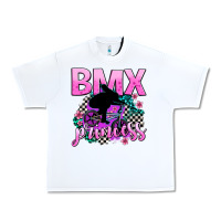 White bmx princess Urban Heavy Tee - AdoDesignShop