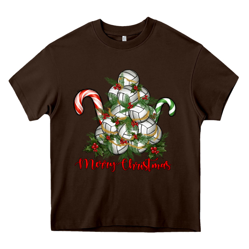 Merry Christmas Volleyball Heavy Core Tee by RanaPortraitStore | Teevron