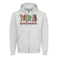 Dove Grey booktrovert Zipper Hoodie - MaliasSmallBusiness