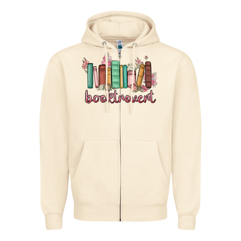Booktrovert Zipper Hoodie by MaliasSmallBusiness | Teevron