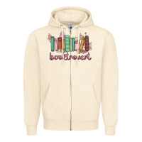 Sandshell booktrovert Zipper Hoodie - MaliasSmallBusiness