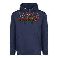 Navy just a girl who loves christmas libbey glass Heavyweight Hoodie - BundleAndBundleShop