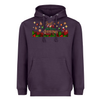 Plum just a girl who loves christmas libbey glass Heavyweight Hoodie - BundleAndBundleShop