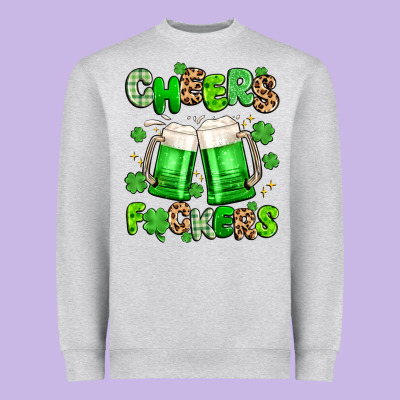 Cheers Fuckers Heavyweight Sweatshirt Designed By Artiststas