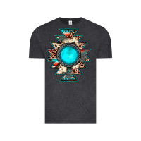 Vintage Black aztec leopard turquoise gemstone Vintage Tee - JahusDesignShop