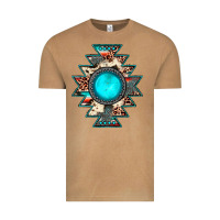 Vintage Camel aztec leopard turquoise gemstone Vintage Tee - JahusDesignShop