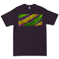Plum Mardi Gras Leopard Premium Tee - RanaPortraitStore