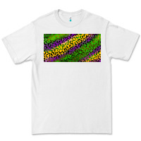 White Mardi Gras Leopard Premium Tee - RanaPortraitStore