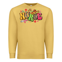 Antique Gold mexican spanish nurse Premium Sweatshirt - LillyAllenDesigns