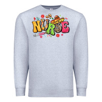Heather Grey mexican spanish nurse Premium Sweatshirt - LillyAllenDesigns