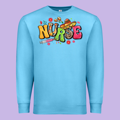 Mexican Spanish Nurse Premium Sweatshirt Designed By Lillyallendesigns