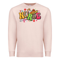 Pale Pink mexican spanish nurse Premium Sweatshirt - LillyAllenDesigns