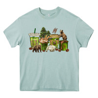 Arona bear coffee cups Heavy Core Tee - texasbilliewilder