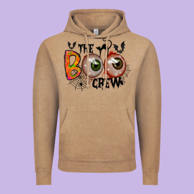 The Boo Crew Vintage Hoodie Designed By Racoondesign