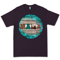 Plum western turquoises mama ornament Premium Tee - BarkalooDesign