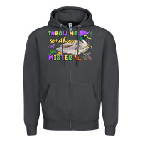 Smoke throw me something mister mardi gras duck Zipper Hoodie - MaliasSmallBusiness