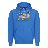 True Royal throw me something mister mardi gras duck Zipper Hoodie - MaliasSmallBusiness