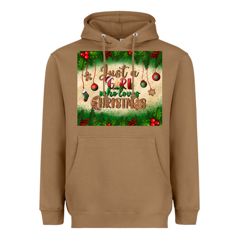Just A Girl Who Loves Christmas Tumbler Heavyweight Hoodie by BundleAndBundleShop | Teevron