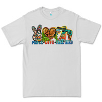 Dove Grey peace love free bird Premium Tee - Zillion Design Studio