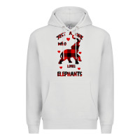Dove Grey Just a girl who loves Elephants - Elephant Premium Hoodie - Bettercallsaul