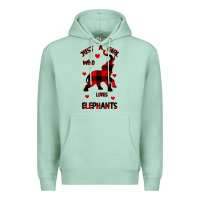 Seafoam Just a girl who loves Elephants - Elephant Premium Hoodie - Bettercallsaul