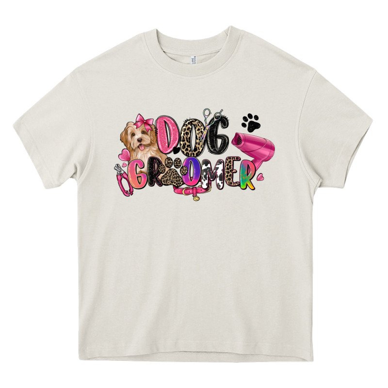 Dog Groomer Heavy Core Tee by Zillion Design Studio | Teevron