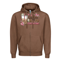 Chestnut coffee is my valentine Zipper Hoodie - MaliasSmallBusiness