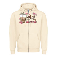 Sandshell coffee is my valentine Zipper Hoodie - MaliasSmallBusiness