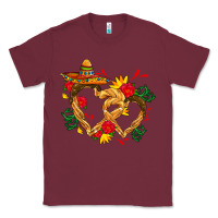 Burgundy Churros with love and sombrero Classic Tee - AdoDesignShop