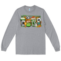 Heather Grey soccer coffee Long Sleeve Tee - Jasminsmagicworld